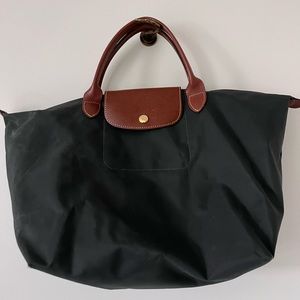 Longchamp Short Handle Gray Tote Medium